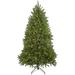 Northlight Seasonal 7.5' Pre-Lit Rockwood Pine Artificial Christmas Tree Clear LED Lights in Green/White | 90 H x 59 W in | Wayfair