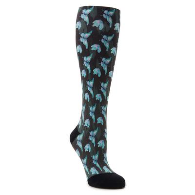 Alegria Women's Compression Socks Size M Black/Butterfly