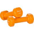 2er Set 1,5 kg Vinyl Hanteln Kurzhantel, Orange - Movit