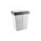 Axentia - ZwEimer Müllbehälter 2 x 23 l grau/gran. - grau, granitfarben