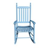 wooden porch rocker chair,wide seat and armrest for comfort