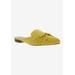 Wide Width Women's Flick Mule by Bellini in Yellow Microsuede (Size 11 W)