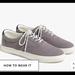 J. Crew Shoes | Jcrew Explorer Canvas Lace Up Sneakers | Color: Blue/Gray | Size: 11