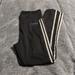 Adidas Pants & Jumpsuits | Adidas Stripe Legging | Color: Black/White | Size: L