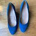 J. Crew Shoes | Blue Suede Jcrew Wedge. Size 7.5 | Color: Blue | Size: 7.5