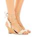 Lilly Pulitzer Shoes | Lilly Pulitzer Cork Gold Leather Aria Wedge Sandals - Size 9 | Color: Gold/Tan | Size: 9