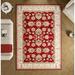 Black/Red 96 x 60 x 0.05 in Living Room Area Rug - Black/Red 96 x 60 x 0.05 in Area Rug - Loon Peak® Jacobah Modern Area Rugs For Living Room Wool | Wayfair