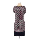 Liz Claiborne Casual Dress - Sheath: Blue Print Dresses - Women's Size Small