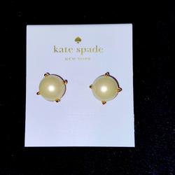 Kate Spade Jewelry | Kate Spade Pearl Earrings | Color: Cream/White | Size: Os