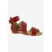 Wide Width Women's Nambi Sandal by Bellini in Red Smooth (Size 8 W)