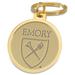 Gold Emory Eagles Team Logo Split-Wire Key Ring