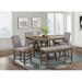 Three Posts™ Barneveld Counter Height Dining Table Wood in Brown | 35.5 H x 48 W x 48 D in | Wayfair 75E75052AAB24CA0BE9F8B79423EDB7E