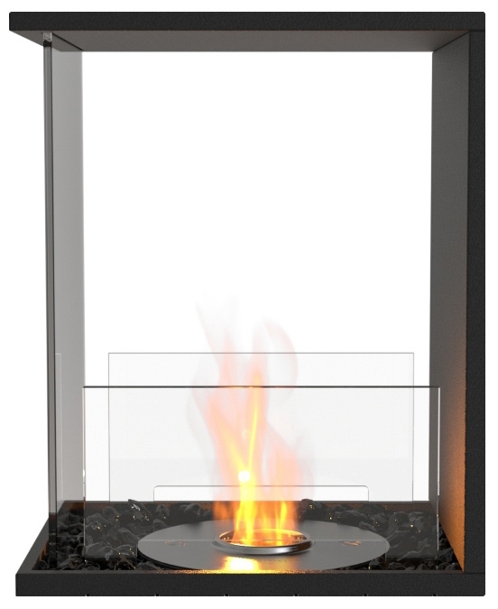 EcoSmart Flex - Raumtrenner - Dreiseitig geöffnet [Ethanol Einbau Gehäuse]: Flex18 - ohne Holzbox