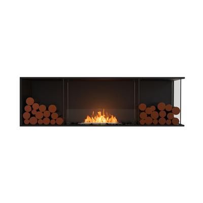 EcoSmart Flex - Front + rechts offen [Ethanol Einbau Gehäuse]: Flex68 - Holzbox doppelseitig Image