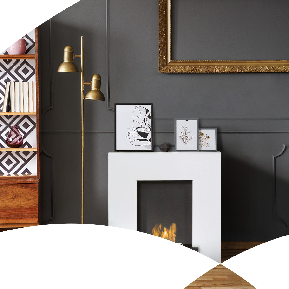 muenkel design breeze [Ethanolkamin mit Sockel]: weiß (warm) - L - safety burner 290 Image