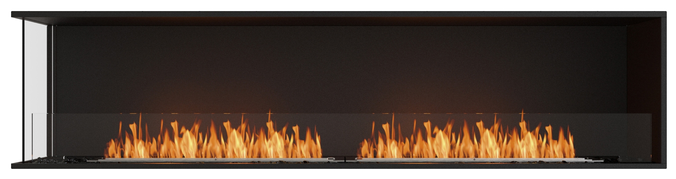 EcoSmart Flex - Front + links offen [Ethanol Einbau Gehäuse]: Flex86 - ohne Holzbox