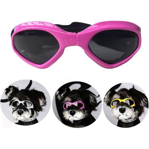 Haustierbrille Hundebrille Faltbare Haustierbrille Rosa