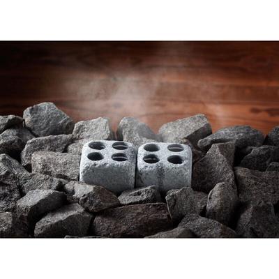 Höyrykivet Dampfsteine 2 Stück aus Speckstein für Saunaofen mit Aufguss - Hukka Design