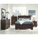 Oatfield Dark Cocoa 3-piece Panel Bedroom Set with 2 Nightstands