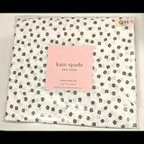 Kate Spade Bedding | Kate Spade Ny Percale Cotton Floral Pattern White Navy 4 Pc Queen Sheet Set Nwt | Color: Black/White | Size: Queen