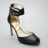 Michael Kors Shoes | Michael Kors Ladies 10 M Black Ankle-Strap Cuff Buckle High-Heel Stiletto Pumps | Color: Black/Gold | Size: 10