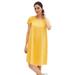 Plus Size Women's A-Line Tee Dress by ellos in Golden (Size 18/20)