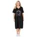 Plus Size Women's Mayfair Park A-line Dress by Catherines in Black Sprinkled Stars (Size 0X)
