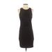 H&M Casual Dress - Sheath High Neck Sleeveless: Black Solid Dresses - Women's Size X-Small