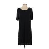 Divided by H&M Casual Dress - Shift: Black Solid Dresses - Women's Size Small