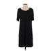 Divided by H&M Casual Dress - Shift: Black Solid Dresses - Women's Size Small