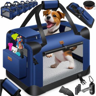 Lovpet - Hundebox Hundetransportbox faltbar Inkl.Hundenapf Transporttasche Hundetasche Transportbox