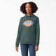 Dickies Women's Water Repellent Logo Hoodie - Lincoln Green Size 2Xl (FW203)