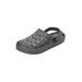 Extra Wide Width Men's Rubber Clog Water Shoe by KingSize in Carbon (Size 15 EW)