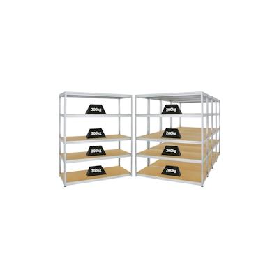 PROREGAL Mega Deal | 5x Schwerlastregal Giant Elephant | HxBxT 180x150x60 cm | Fachlast 200kg | Verzinkt | Stecksystem Lagerregal Regalsystem 5 Stk. Image