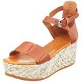 Shabbies Amsterdam Damen SHS1100 Sandale, Cognac, 38 EU