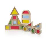 Guidecraft Jr. Rainbow Blocks Learning Toy 20 Piece Set, Solid Wood | 2 H x 8 W in | Wayfair G3082