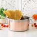 Hestan CopperBond 6 QT Covered Stock Pot Stainless Steel/Copper in Brown/Gray | 6.88 H x 14.5 W in | Wayfair 31597