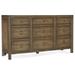 Birch Lane™ Cumberland 9 Drawer 68" W Dresser Wood in Gray/White/Brown | 38 H x 68 W x 19 D in | Wayfair B702A8DC2AD24032BDC968ECD1DAA37C