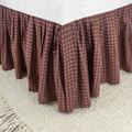 Donna Sharp Campfire Plaid 18" Bed Skirt Cotton in Red | 80 W x 60 D in | Wayfair 754069217601