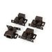 Cupboard Closet Cabinet Door Double Ball Roller Catch Latch Brown 4pcs