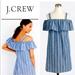 J. Crew Dresses | J. Crew Off The Shoulder Chambray Dress | Color: Blue | Size: L