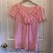 Lilly Pulitzer Tops | Lilly Pulitzer M Ruffled Pima Cotton Top | Color: Pink | Size: M