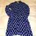 Michael Kors Dresses | Blue Diamond Print Michael Kors Dress | Color: Blue/White | Size: S