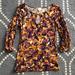 Anthropologie Tops | Anthro. (9-H15 Stcl) Tri Keyhole Top - Medium | Color: Gold/Purple | Size: M