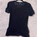 Louis Vuitton Tops | Louis Vuitton Vintage Knit Cashmere Top Size L | Color: Black | Size: L