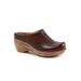 Extra Wide Width Women's Madison Clog by SoftWalk in Dark Brown (Size 7 1/2 WW)