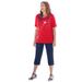 Plus Size Women's Stars & Shine Tee by Catherines in Red Star Falling (Size 6X)