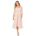 Plus Size Women's Midnight Dazzle Mesh Flyaway Dress by Catherines in Wood Rose Pink (Size 5X)