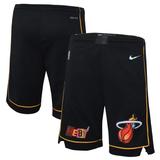 Youth Nike Black Miami Heat 2021/22 City Edition Courtside Swingman Shorts