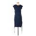 H&M Casual Dress: Blue Print Dresses - Women's Size 4